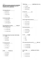 English worksheet: The look of love (Diana Krall)