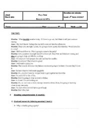 English Worksheet: full term test 8th form n3