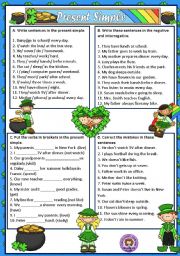 English Worksheet: PRESENT SIMPLE