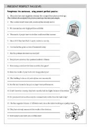 English Worksheet: Present Perfect Passive