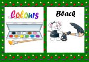 English Worksheet: COLOURS - FLASH CARDS