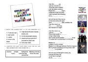 English Worksheet: Coldplay - Every tear is a waterfall