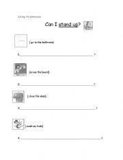 English worksheet: Asking for permission