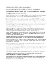 English Worksheet: Visual Imagery- National Anthem 