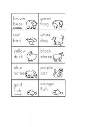 English Worksheet: brown bear