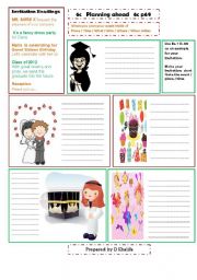 English Worksheet: invitation cards