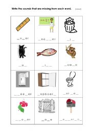 English Worksheet: Phonics -  consonant sounds 1