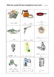 English Worksheet: Phonics - consonant sounds 2