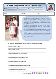 English Worksheet: Describing people