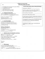 English Worksheet: Rolling in the deep by Adele