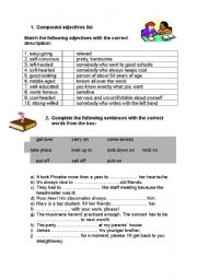 English Worksheet: Phrasal verbs