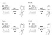 English Worksheet: LIVING ROOM