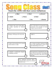 English Worksheet: Every me Every you - Placebo