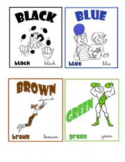 English Worksheet: CIRCUS AND COLOURS FLASHCARDS