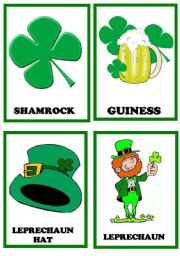 English Worksheet: St Patricks day flashcards 2/2