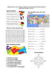 English Worksheet: Exam for primary school