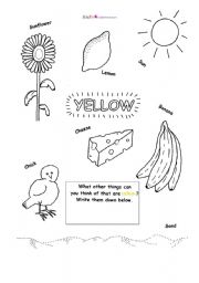 English Worksheet: colors21