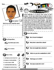 English Worksheet: RC Series Famous People Edition_05 Denzel Washington (Fully Editable) (RE-UP)