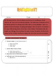 English Worksheet:  Full Term English test n2