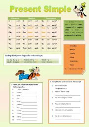 English Worksheet: Present simple