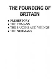 English Worksheet: the founding of britain