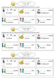 English Worksheet: To be interrogative