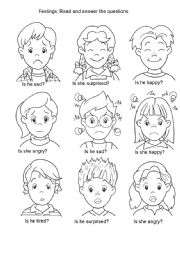 English Worksheet: Feelings 2