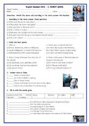 English Worksheet: I Robot 