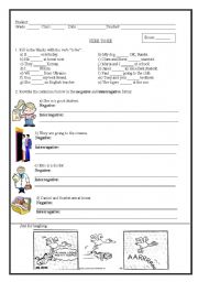 English Worksheet: Verb to be quiz