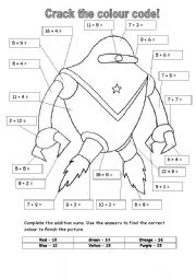 English Worksheet: maths - numbers 1-20