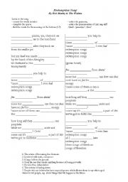 English Worksheet: redemption song by bob marley