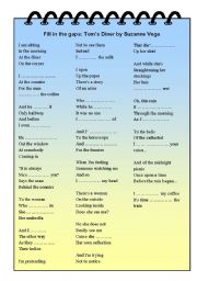 English Worksheet: Present Simple - Progressive - song