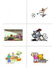 English worksheet: Simple Present Flashcards Part B