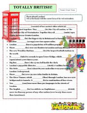 English Worksheet: TOTTALLY BRITISH