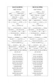 English Worksheet: Under the bridge