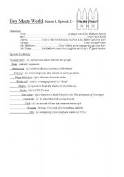 English Worksheet: Boy Meets World: Season 1, Episode 2- 