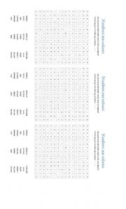 English worksheet: Word seacrh