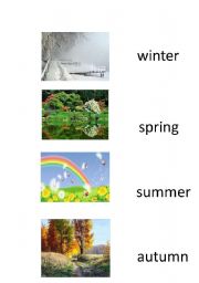 English worksheet: Seasons