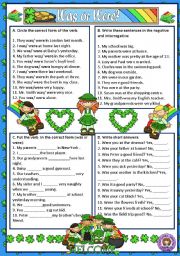 English Worksheet: PAST SIMPLE - TO BE