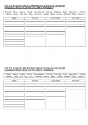 English Worksheet: Parts of Speech 2