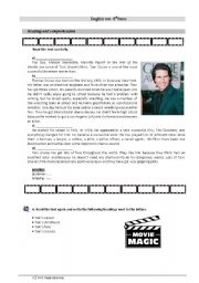 English Worksheet: cinema