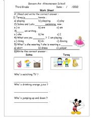 English Worksheet: months of the year 