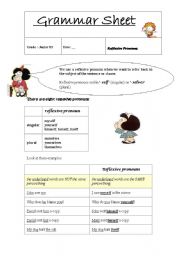 English Worksheet: Reflexive pronouns