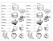 English Worksheet: food