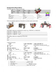 English Worksheet: Comparative/Superlative Worksheet