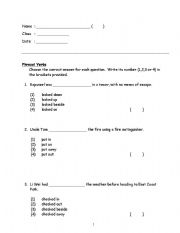 English Worksheet: phrasal verbs worksheet