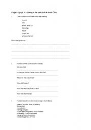 English worksheet: worksheet to article about tzi