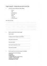 English Worksheet: worksheet to article about tzi