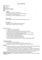 pronunciation lesson plan