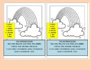 English Worksheet: THE RAINBOW SONG